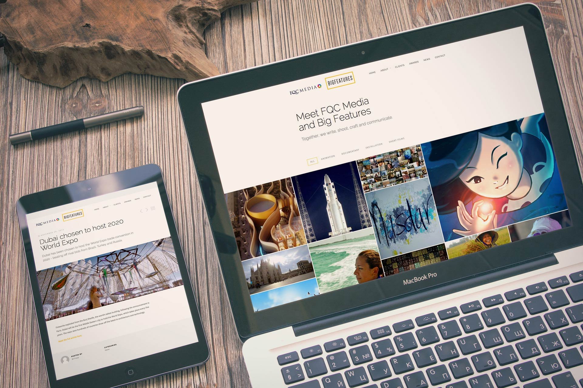 Big Features. - responsive site 1