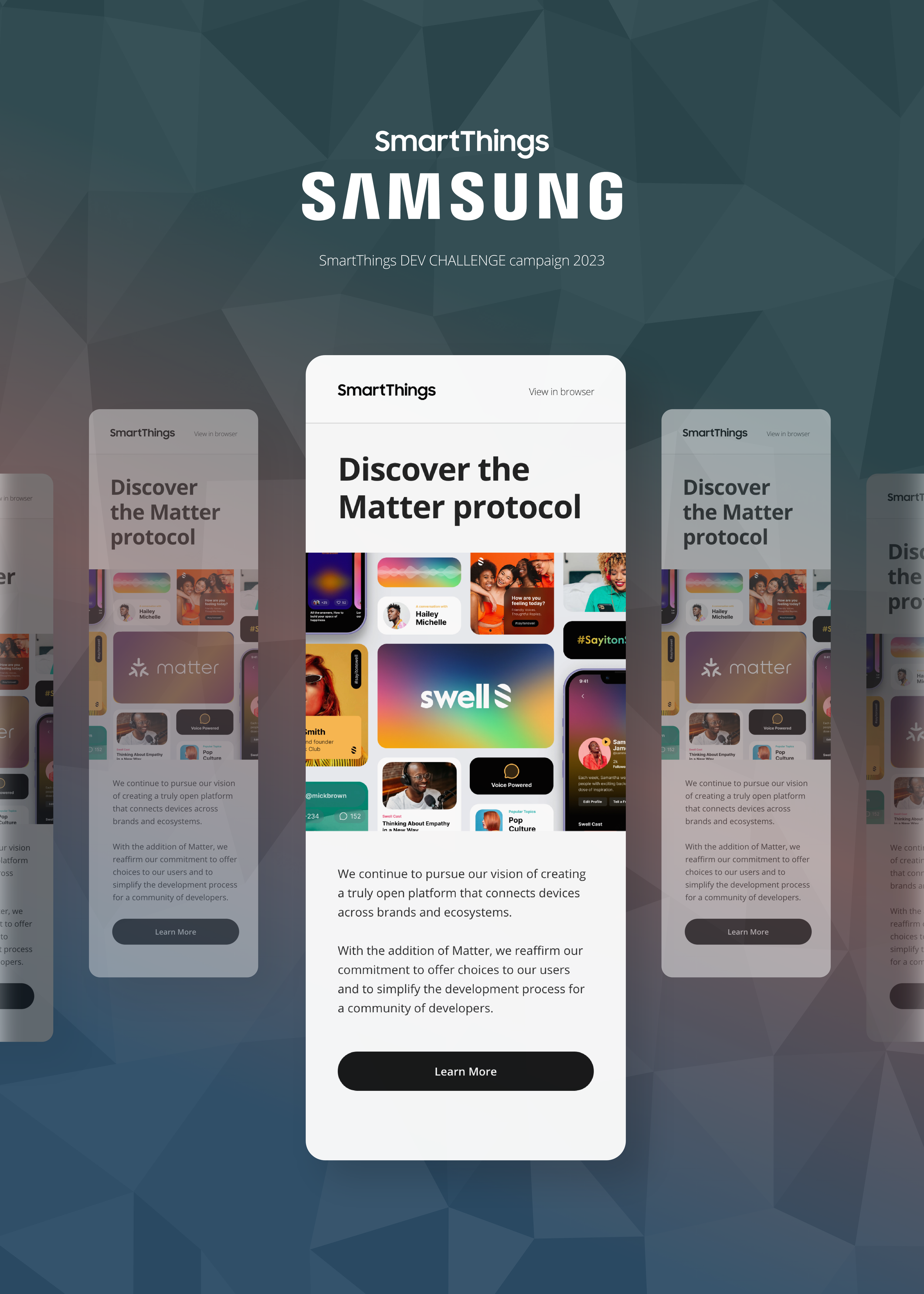 Samsung SmartThings Email Campaign Design