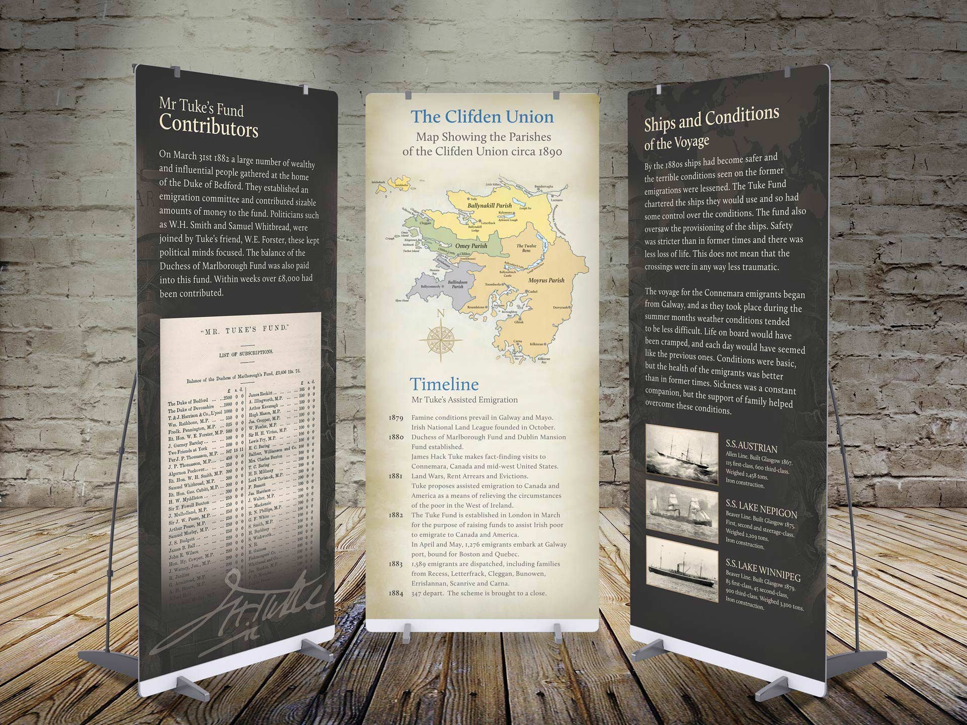 The Tuke Emigration Project. - tuke banners2