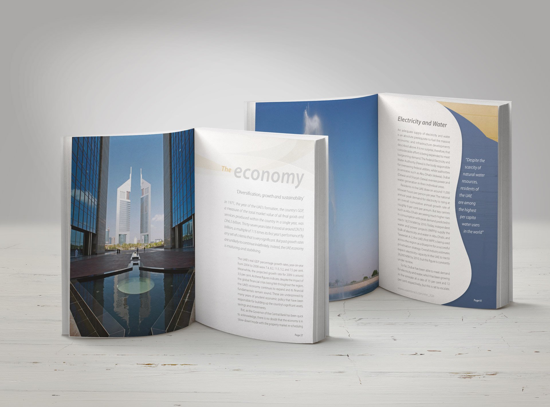 Book Design–UAE at a Glance . - 06